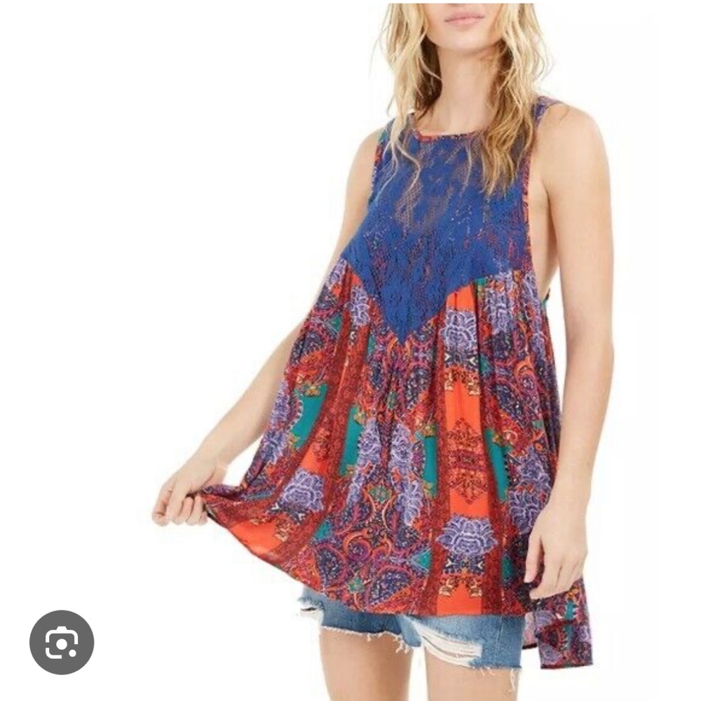 *5/$20 Free People Count Me In Trapeze Tunic Top